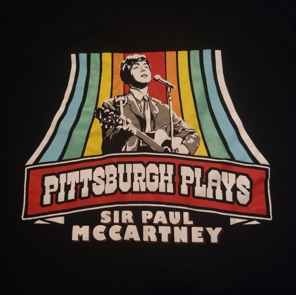 PAUL MCCARTNEY CONCERT TRIBUTE T-SHIRT - Medium / Pittsburgh Plays Band Rock tee - Picture 4 of 11